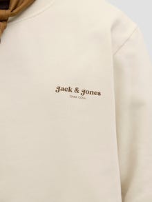 Jack & Jones Logotyp Sweatshirt -Antique White - 12279531