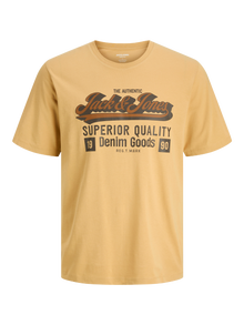 Jack & Jones Logotyp T-shirt -Curry - 12279535