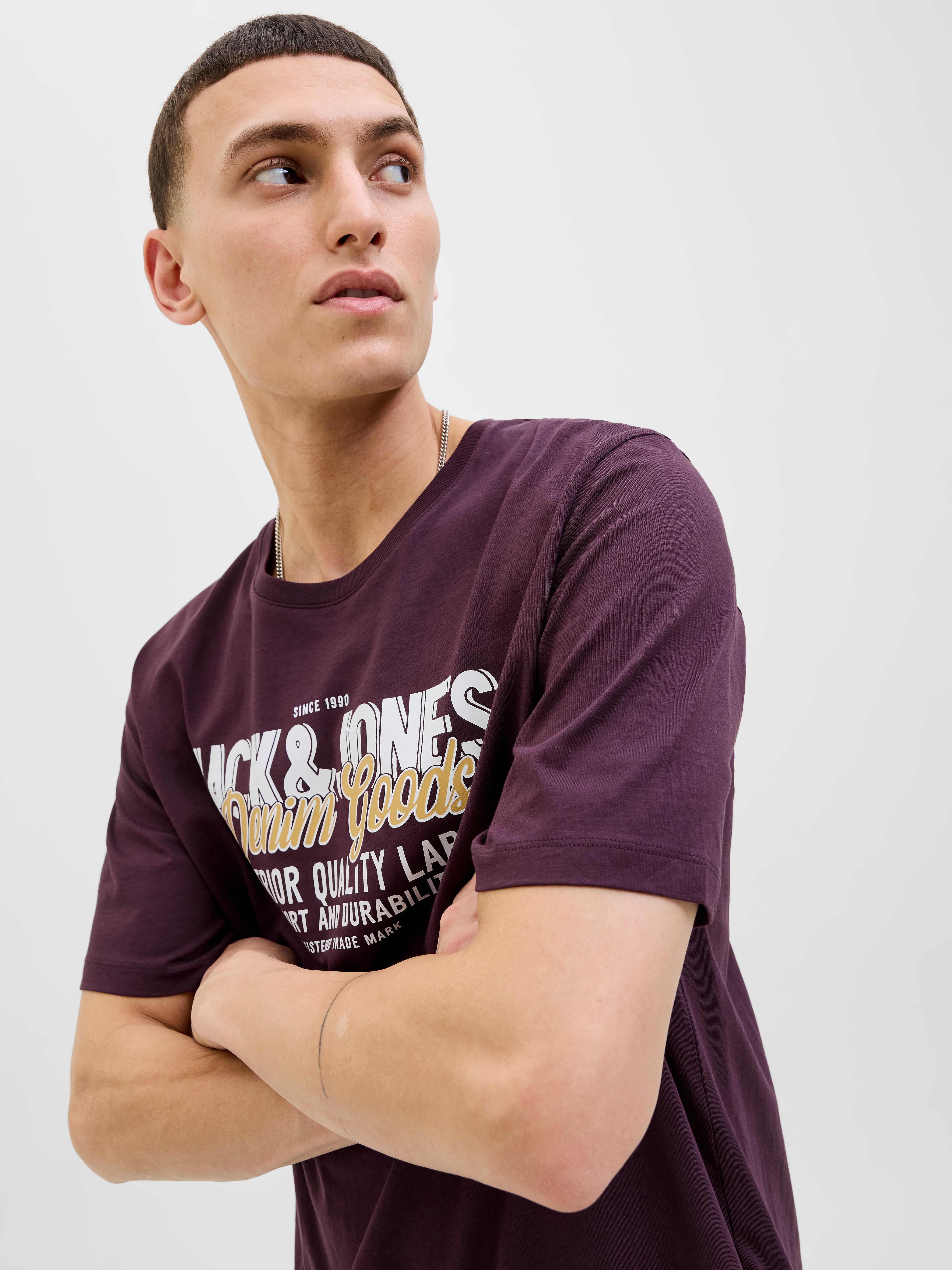Logo T-shirt Dark Purple Jack Jones® - Main Image