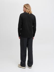 Jack & Jones t-shirt à manches longues Uni -Black - 12279538