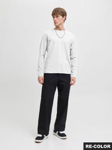 Jack & Jones Plain Longsleeved T-shirt -White - 12279538
