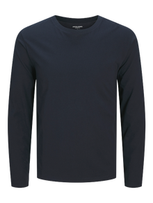 Jack & Jones camiseta de manga larga Liso -Navy Blazer - 12279538