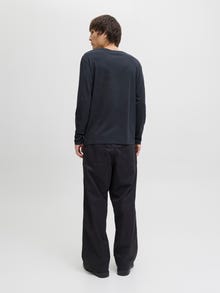 Jack & Jones Plain Longsleeved T-shirt -Navy Blazer - 12279538