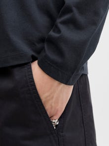 Jack & Jones Yksivärinen pitkähihainen t-paita -Navy Blazer - 12279538