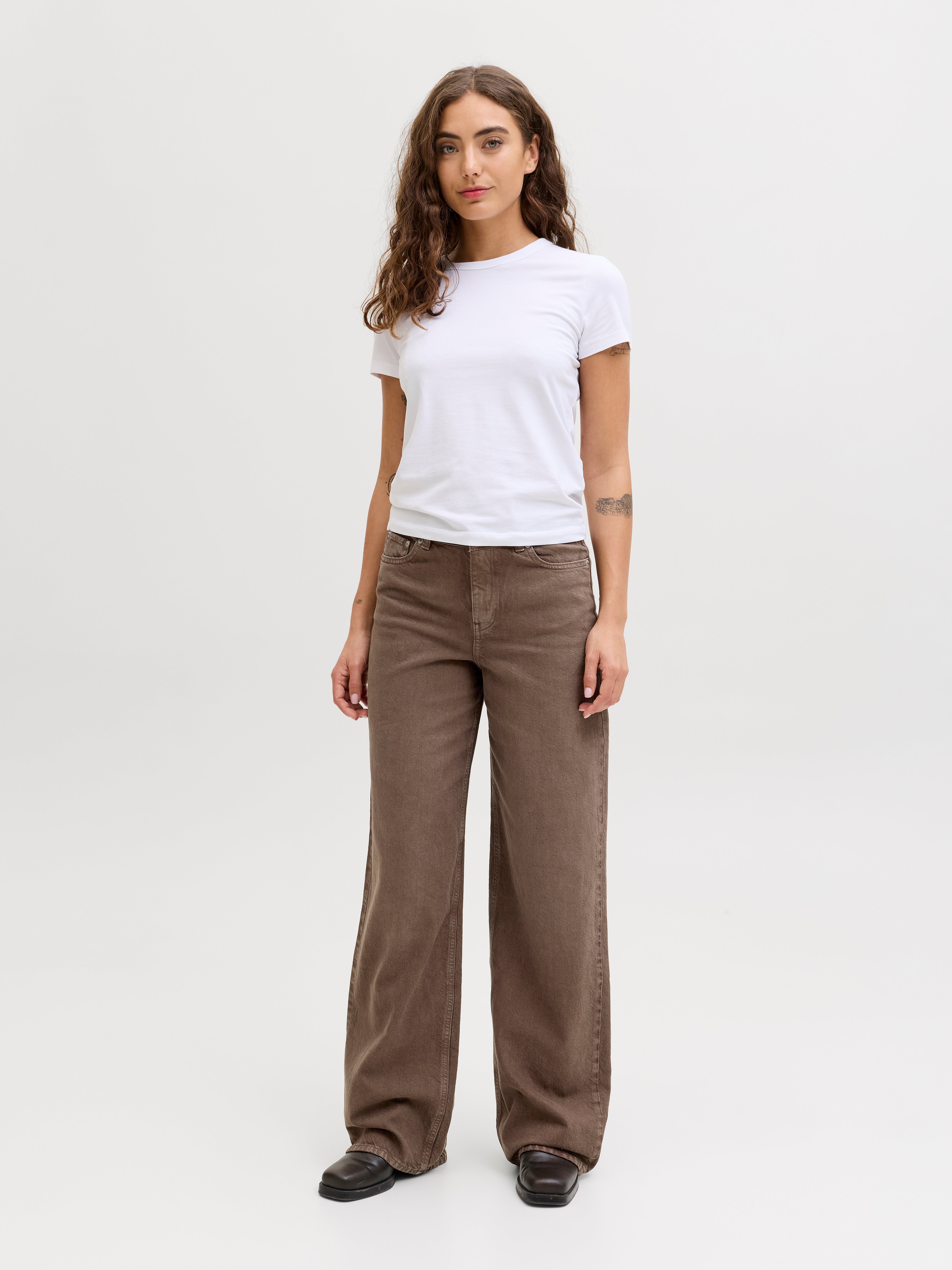 JXTOKYO WIDE HW COLOR DNM SN | Medium Brown | JJXX®