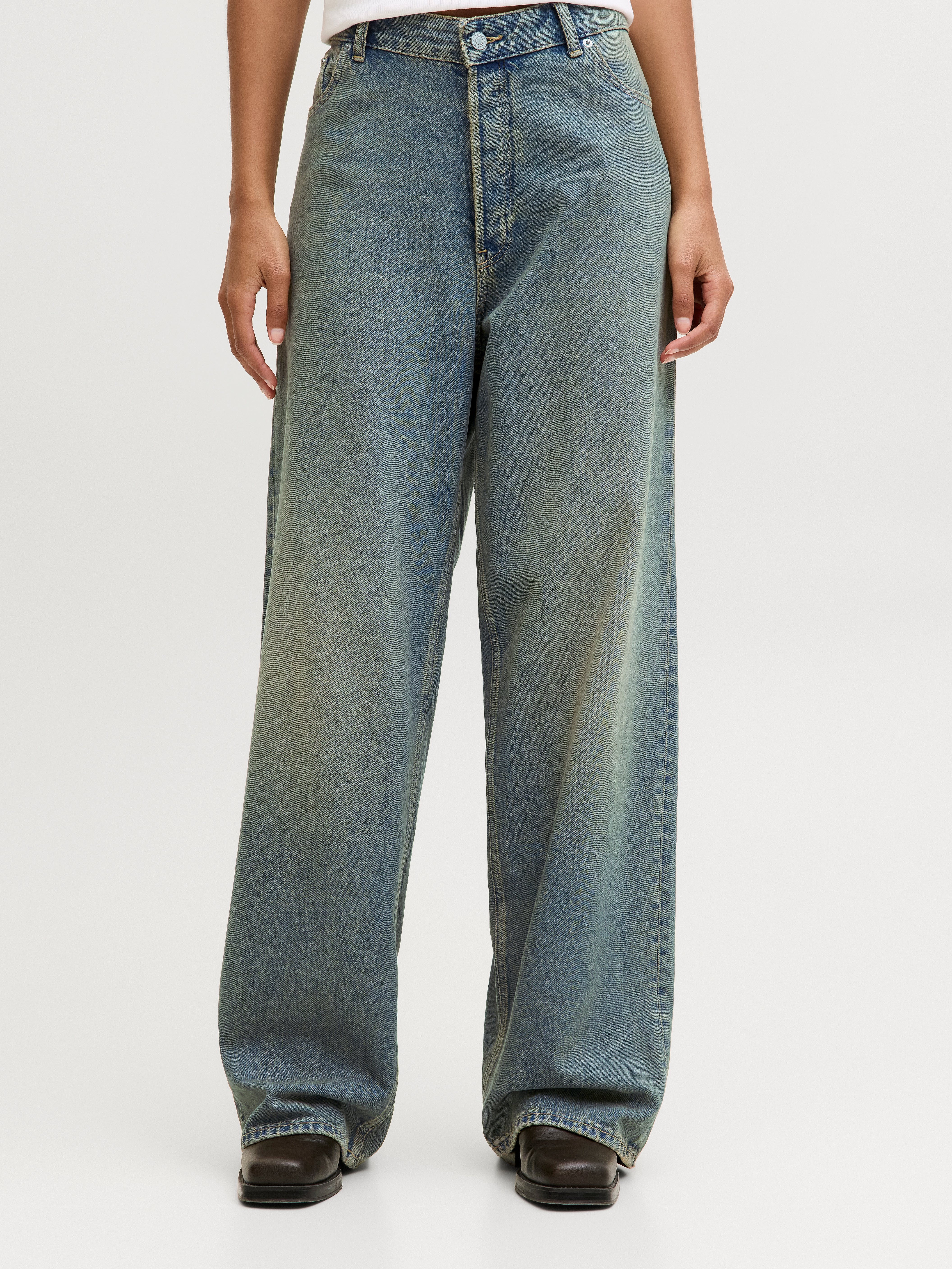JXKYOTO BAGGY LW JEANS R228 DNM SN | Medium Blue | JJXX®