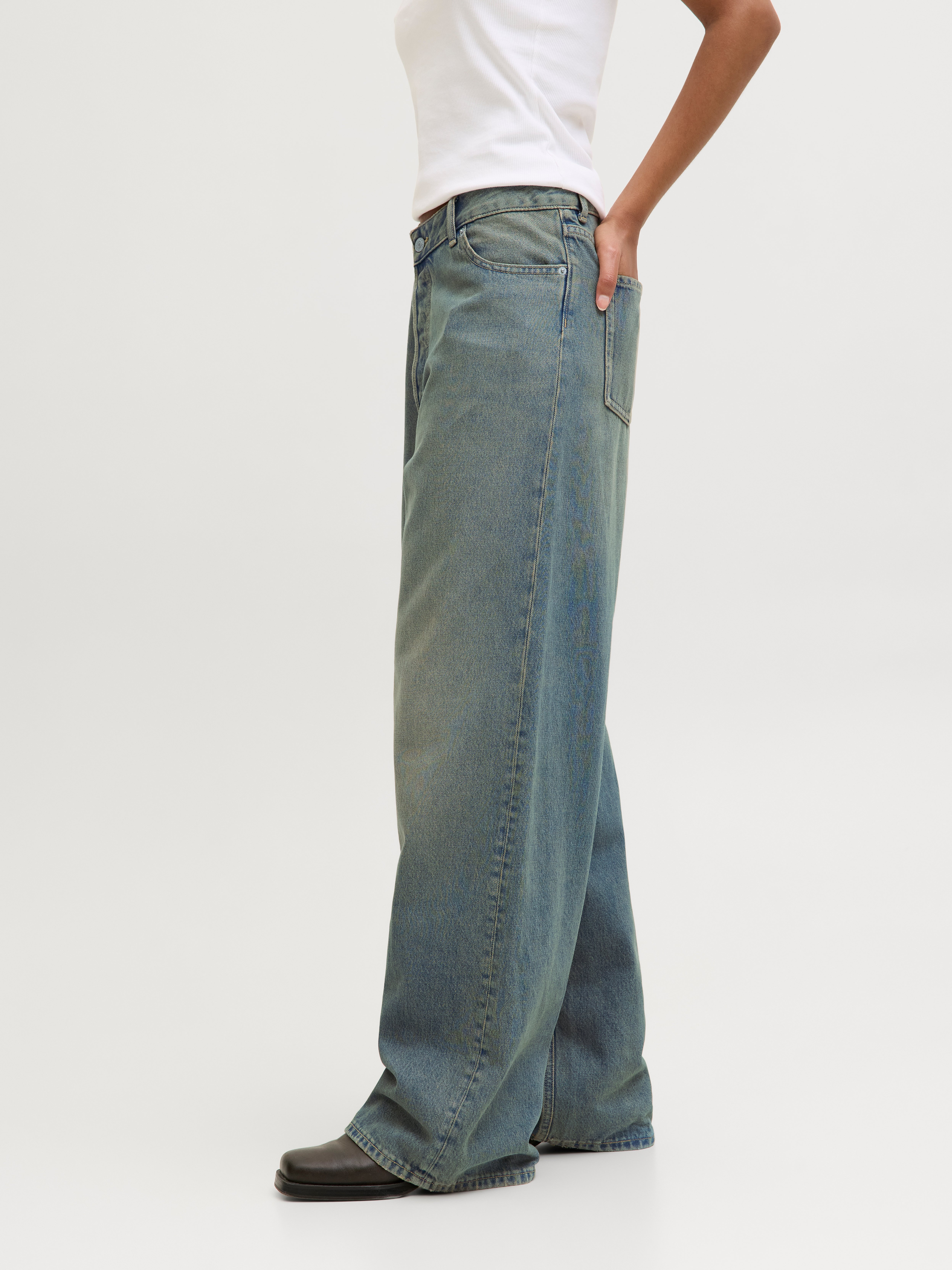 JXKYOTO BAGGY LW JEANS R228 DNM SN | Medium Blue | JJXX®