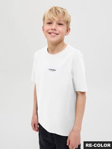 Jack & Jones T-shirt Imprimé Junior -White - 12279577