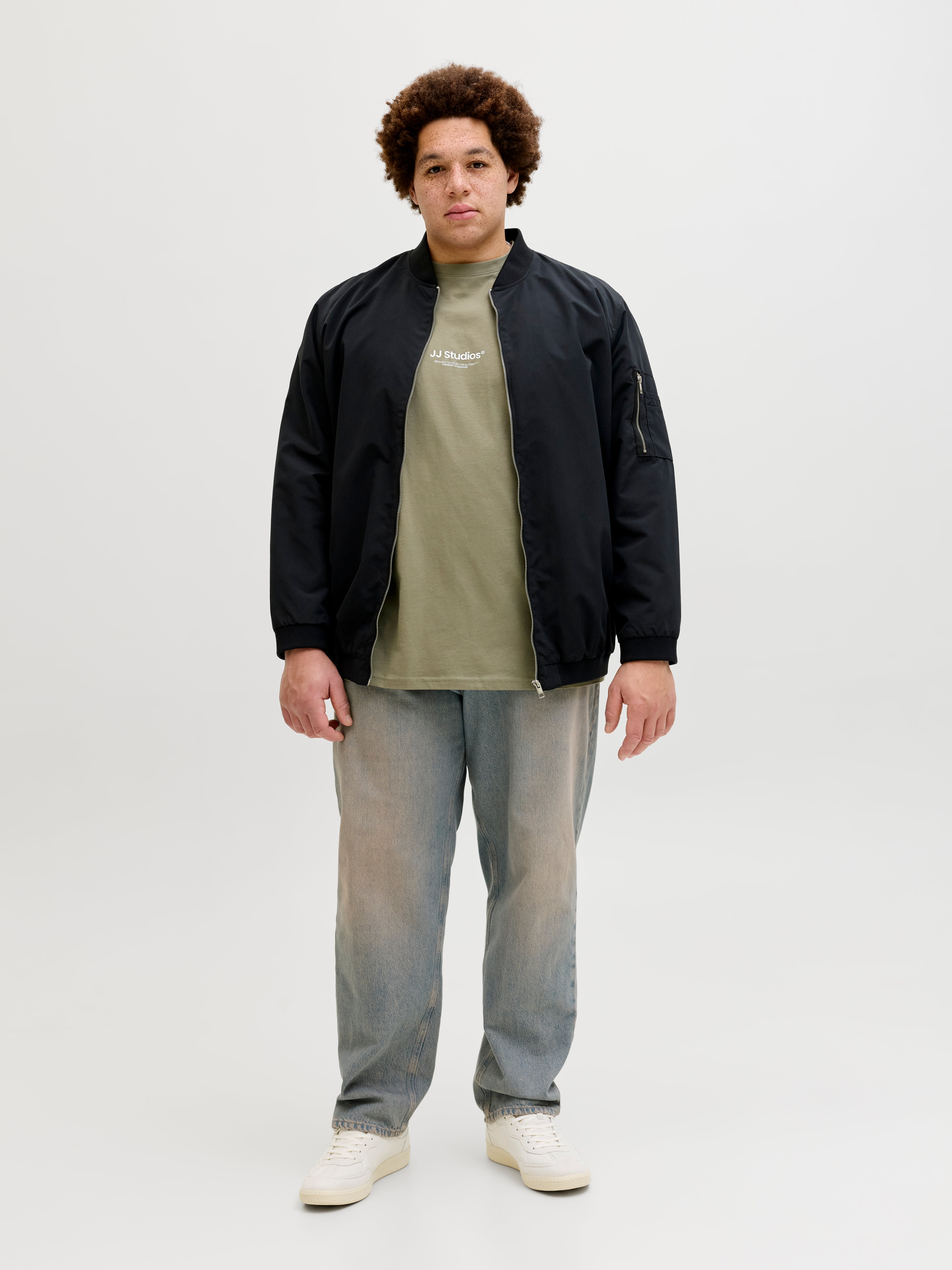 Thumbnail - Plus Size Gedruckt T-shirt