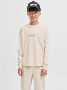 Jack & Jones Langarm-T-Shirt Junior -Moonbeam - 12279592