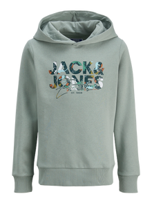 Jack & Jones Лого Капуљаиу ЈУНИОРЕ -Iceberg Green - 12279602