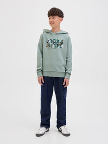 Jack & Jones Лого Капуљаиу ЈУНИОРЕ -Iceberg Green - 12279602