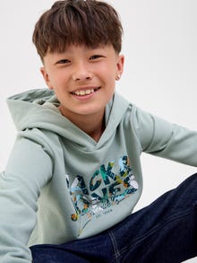 Jack & Jones Лого Капуљаиу ЈУНИОРЕ -Iceberg Green - 12279602
