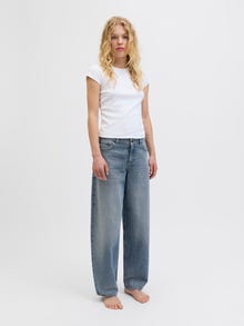 JJXX Barrel Fit Mid waist Jeans -Medium Blue Denim - 12279605
