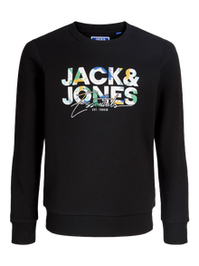 Jack & Jones Logo Sweatshirt -Black - 12279606