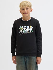 Jack & Jones Logo Sweatshirt -Black - 12279606