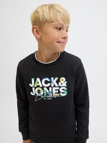 Jack & Jones Logo Sweatshirt -Black - 12279606