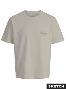 Jack & Jones Plus Size Camiseta Impresión posterior -Paloma - 12279627
