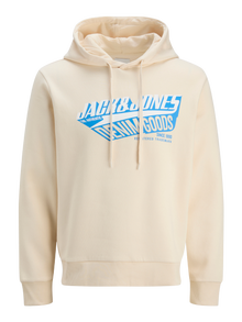 Jack & Jones Logo Kapuzenpullover -Antique White - 12279649