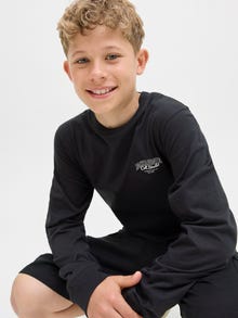 Jack & Jones langermet t-skjorte Junior -Black - 12279650