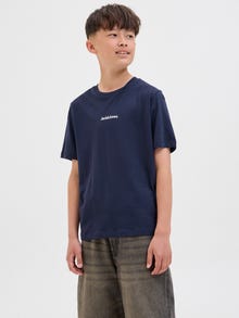 Jack & Jones Logo T-shirt Junior -Navy Blazer - 12279668