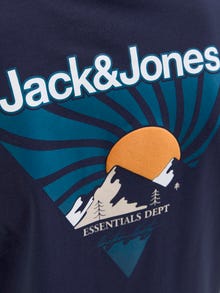Jack & Jones Logotip Kratka majica Mladinci -Navy Blazer - 12279668