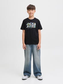 Jack & Jones Camiseta Logotipo Junior -Black - 12279670
