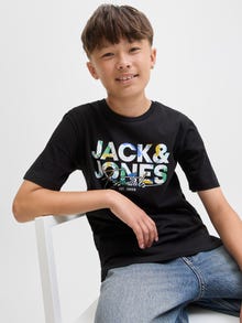 Jack & Jones Camiseta Logotipo Junior -Black - 12279670