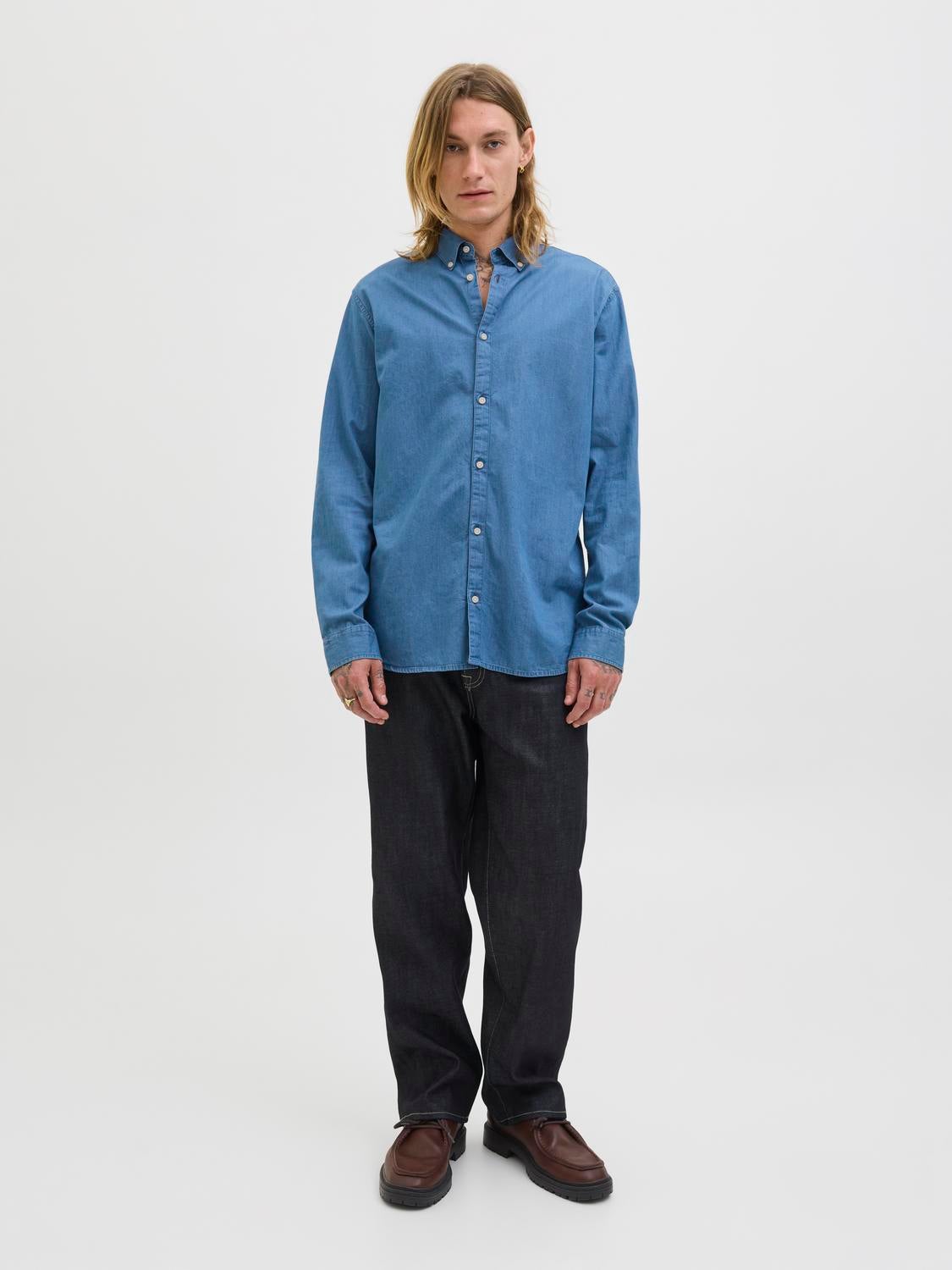 Thumbnail - Regular Fit Jeanshemd