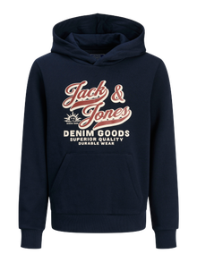 Jack & Jones Logo Hoodie Mini -Sky Captain - 12279745
