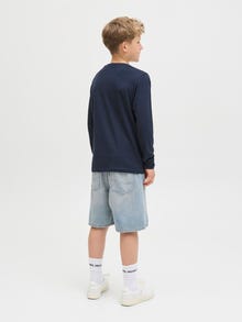 Jack & Jones Λογότυπο Longsleeved T-shirt -Sky Captain - 12279841