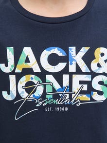 Jack & Jones Λογότυπο Longsleeved T-shirt -Sky Captain - 12279841