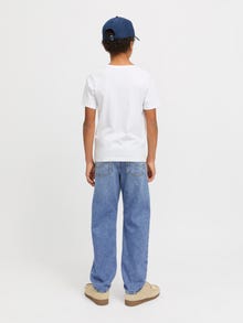Jack & Jones JJICHRIS JJORIGINAL SQ 854 NOOS JNR Laisvo kirpimo džinsai Jaunimui -Blue Denim - 12279857