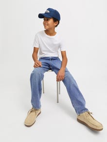 Jack & Jones JJICHRIS JJORIGINAL SQ 854 NOOS JNR Laisvo kirpimo džinsai Jaunimui -Blue Denim - 12279857