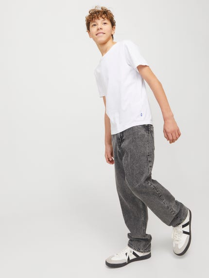 Jack & Jones JJIMIKE JJORIGINAL GE - Jeans baggy - grey denim/grigio Jack & Jones JJIMIKE JJORIGINAL GE - Jeans baggy - grey denim/grigio