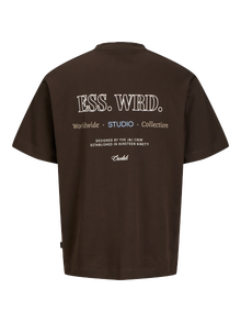 Jack & Jones Plus Size Ryggtrykk T-skjorte -Delicioso - 12279891