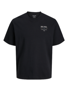 Jack & Jones Plus Size Drukowane z tyłu T-shirt -Black - 12279891