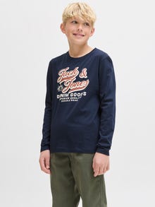 Jack & Jones Longsleeved T-shirt -Sky Captain - 12280078