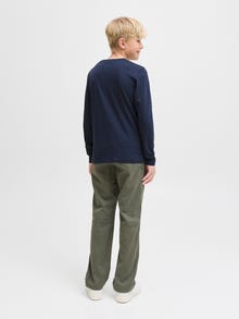 Jack & Jones Longsleeved T-shirt -Sky Captain - 12280078