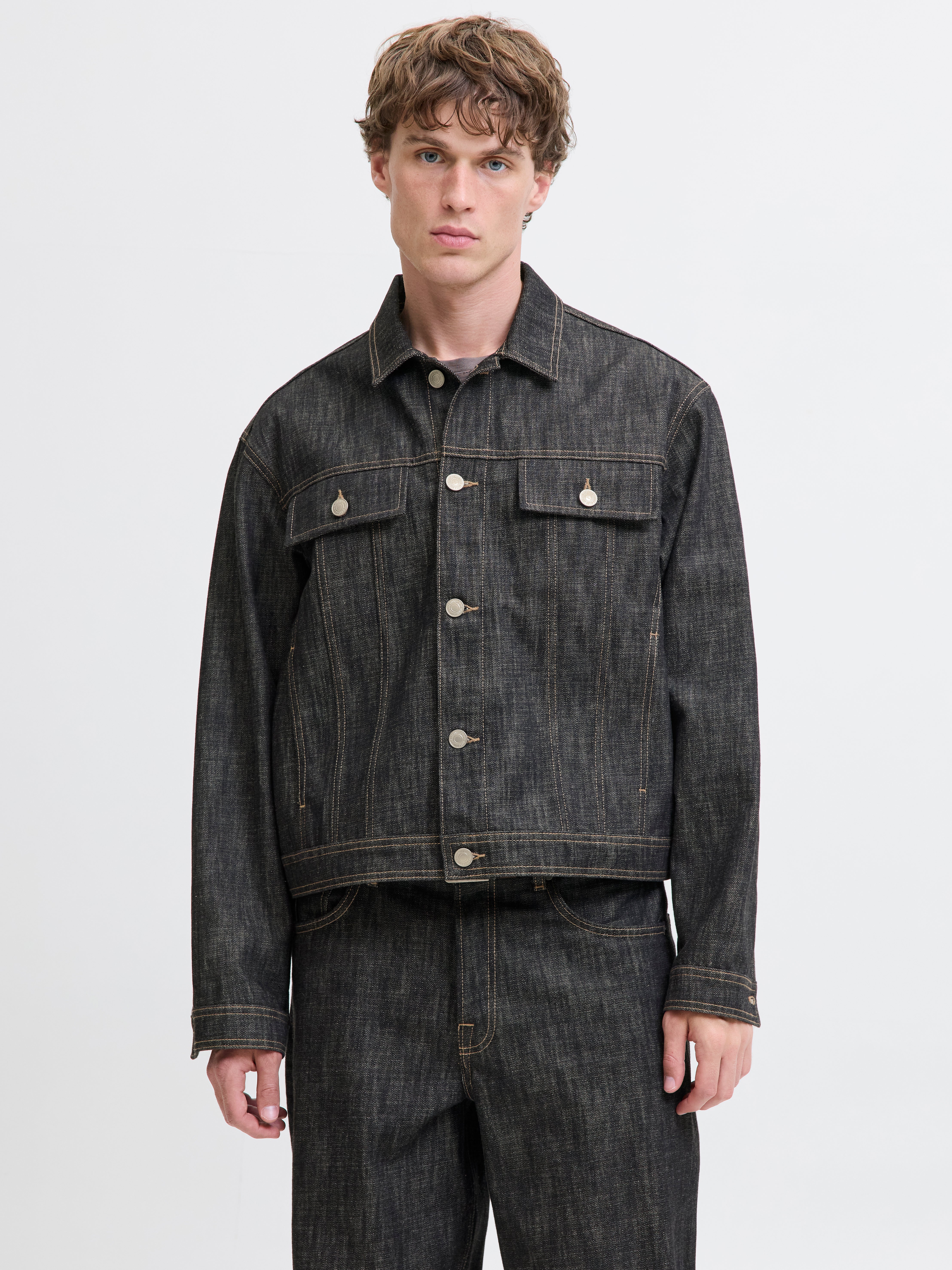 Tom Tailor Denim Jeansjack met opgestikte paspelzakken op de borst in Tom Tailor Denim Jeansjack met opgestikte paspelzakken op de borst in