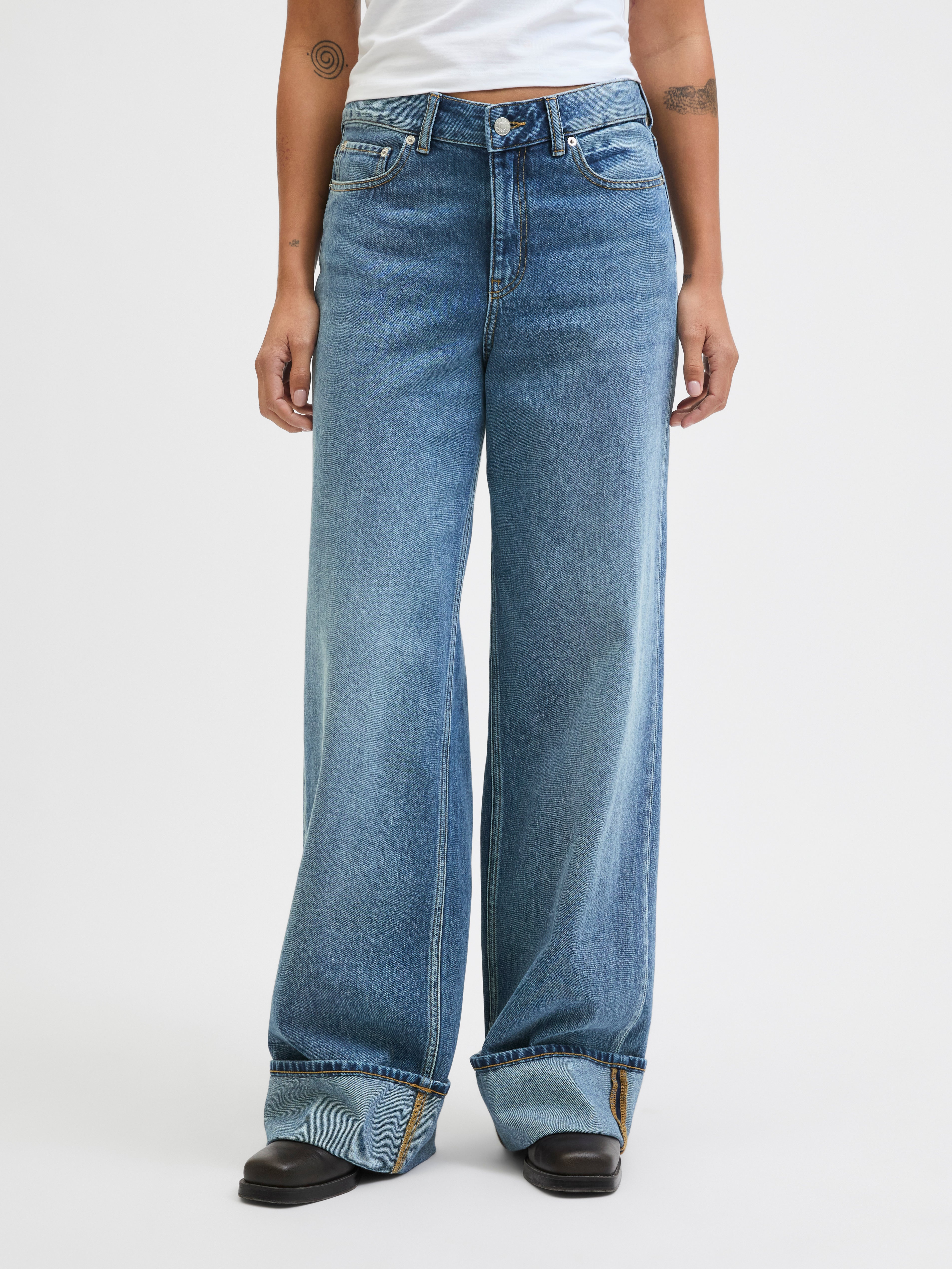 Thumbnail - Jxtokyo Wide Fold Hw Jeans R254 Dnm Sn