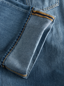JJXX JXTOKYO WIDE FOLD HW JEANS R254 DNM SN -Medium Blue Denim - 12280183