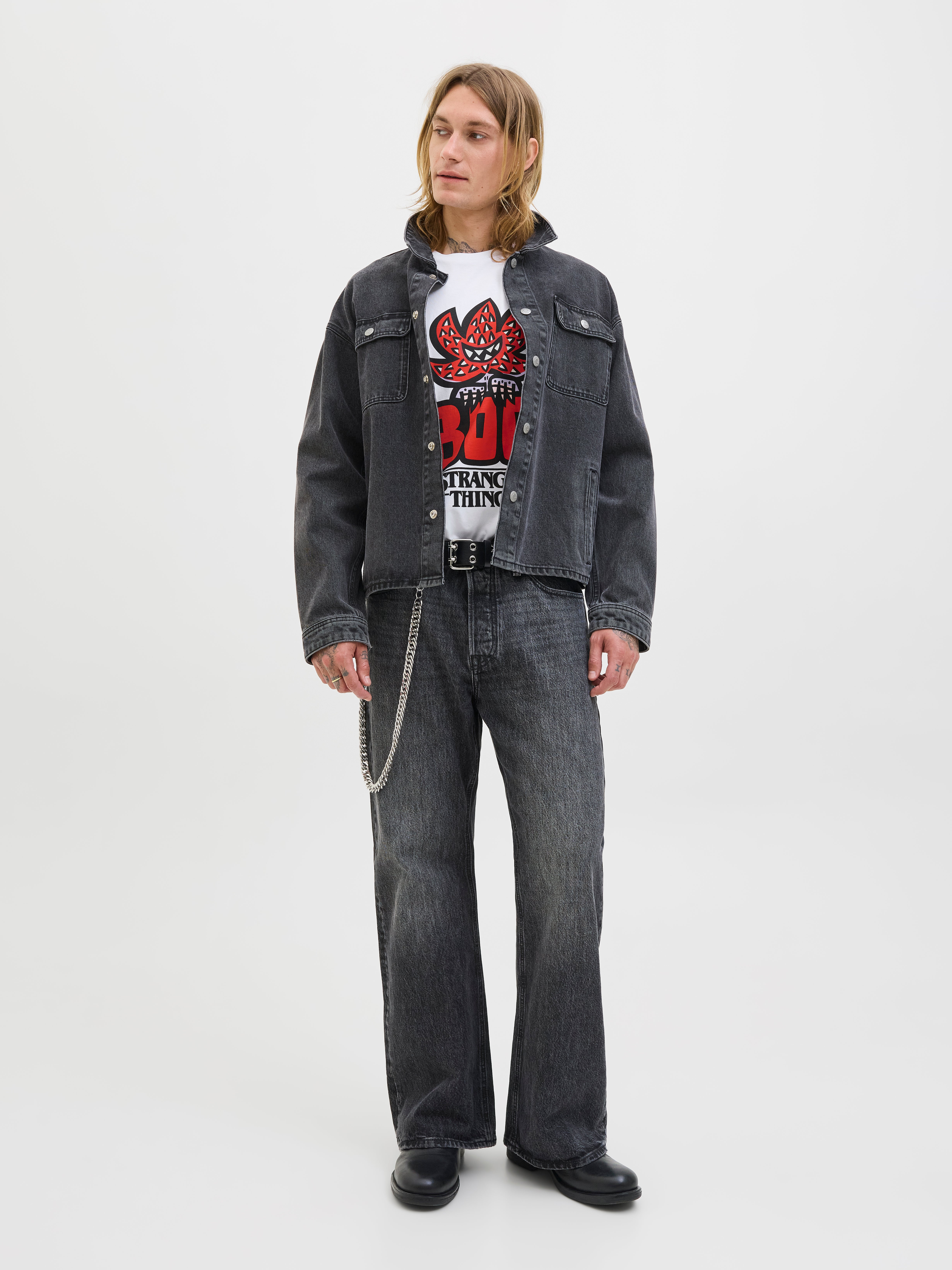 Thumbnail - Stranger Things Gedruckt T-shirt