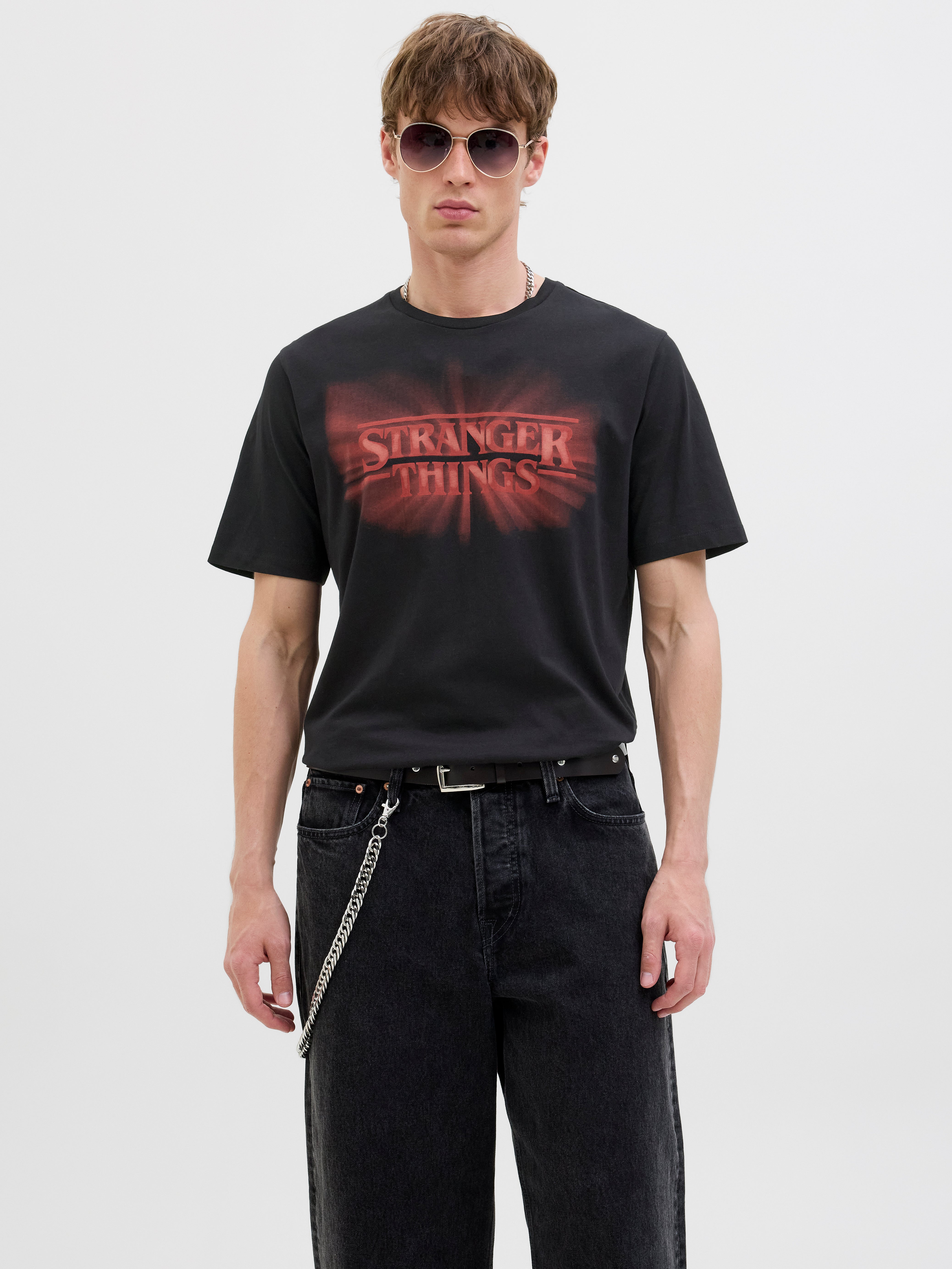 Thumbnail - Stranger Things Gedruckt T-shirt