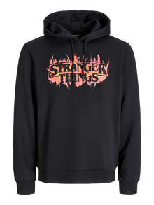 Jack & Jones Stranger Things Hættetrøje -Black - 12280210