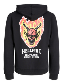 Jack & Jones Stranger Things Hættetrøje -Black - 12280210