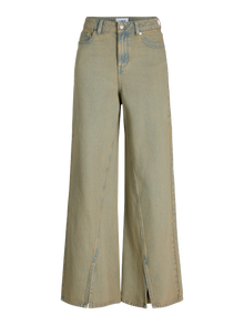 JJXX JXTOKYO MAJA WIDE HW SLIT JEANS DNM -Medium Blue Denim - 12280231