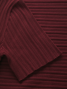 JJXX JXHADLEY Knitted polo -Cabernet - 12280289