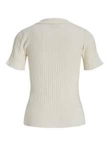 JJXX JXHADLEY Gebreide polo -Vanilla Ice - 12280289