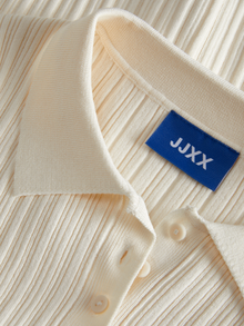 JJXX JXHADLEY Strikket polo -Vanilla Ice - 12280289